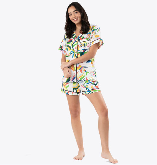 Katie Kime Otomi Pajama Shorts Set