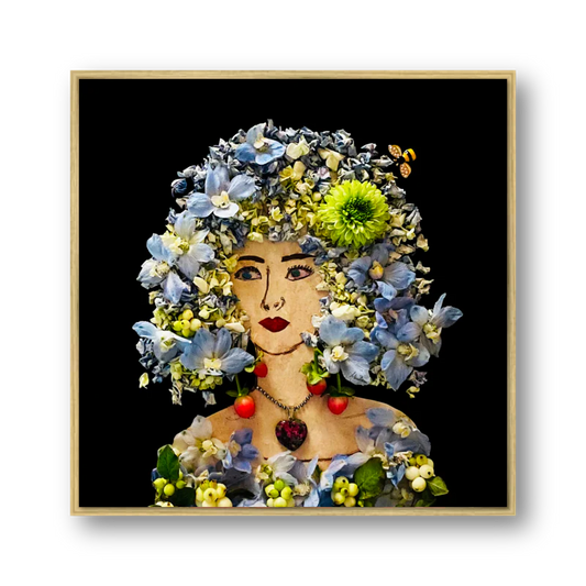 "Iris" Floated Metal Print - 10x10