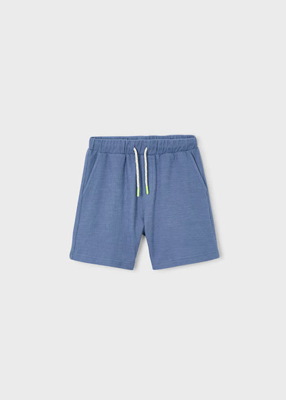 Boys Knit Shorts- Blue