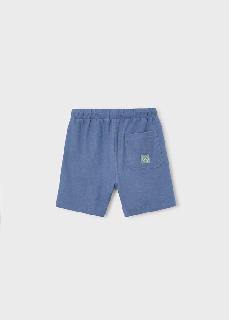 Boys Knit Shorts- Blue