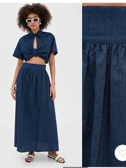 Flecos Skirt- Denim