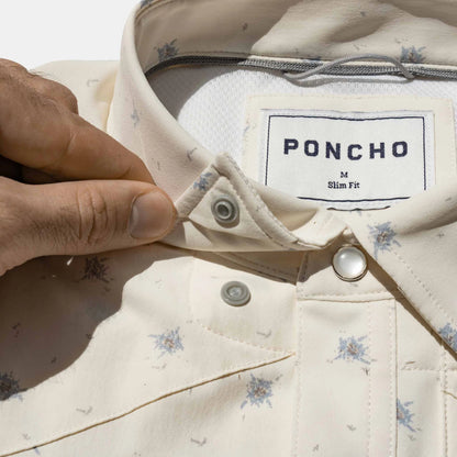 The Llano by Poncho- Floral Print on Off-White