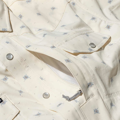 The Llano by Poncho- Floral Print on Off-White