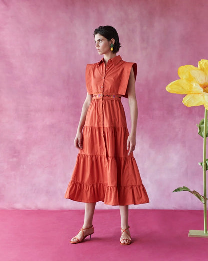 Lucero Dress- Orange