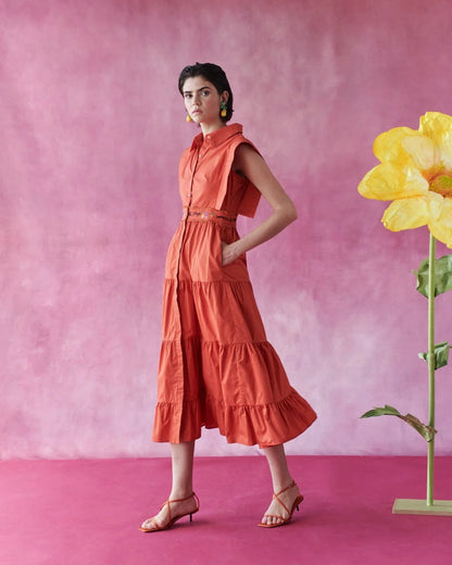 Lucero Dress- Orange