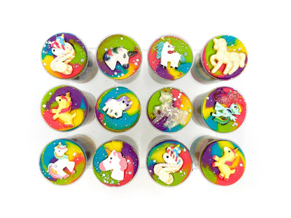 Rainbow Unicorn Sensory Dough Push Pop