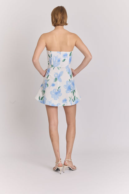Coraza Dress- Peonia Blue