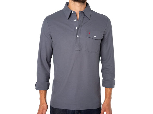 Long Sleeve Players Shirt- Blue Steel