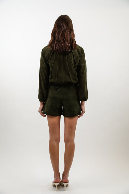 Alison Short- Moss Suede