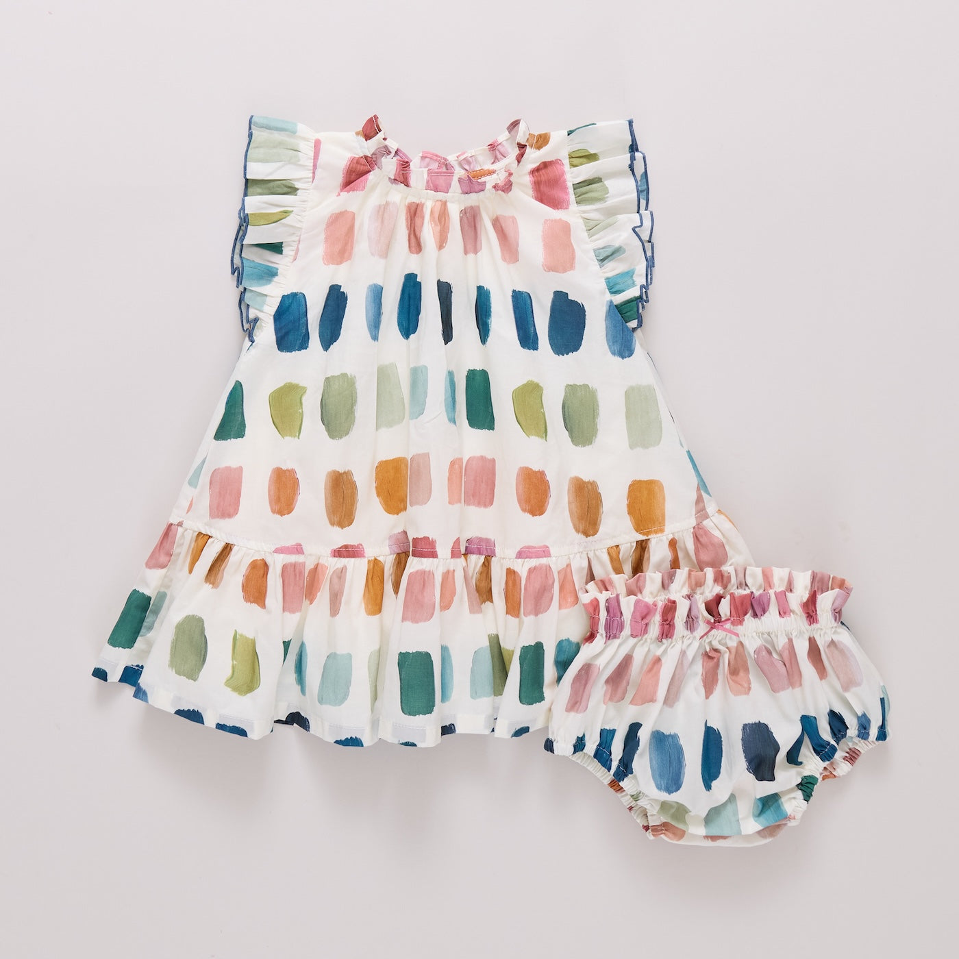 Baby Girls Harper Dress Set- Paint Swatches