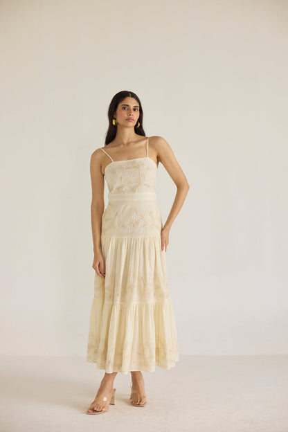 Katie Maxi Dress- Cream