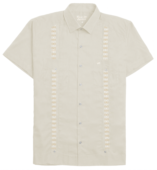 Tejas Guayabera- Ivory Cuero
