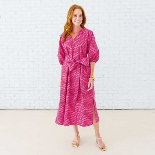 Coco Dress in Red Circle