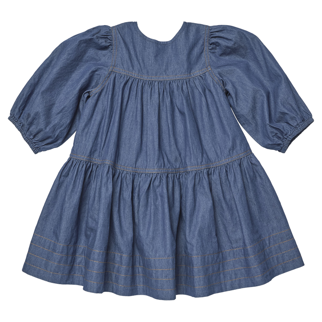 Girls Sawyer Dress - Chambray