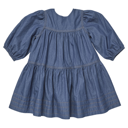 Girls Sawyer Dress - Chambray