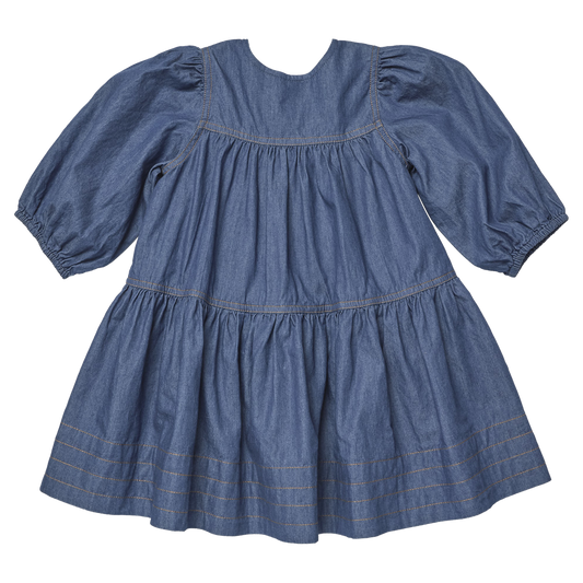 Girls Sawyer Dress - Chambray
