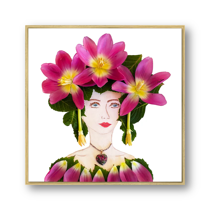 "Yaya" Floated Metal Print - 10x10