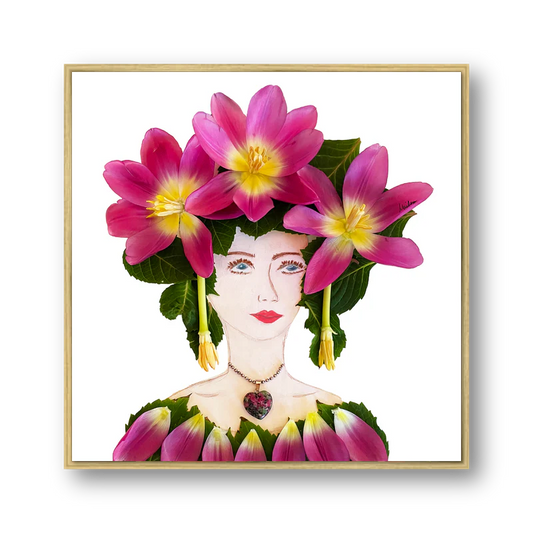 "Yaya" Floated Metal Print - 10x10