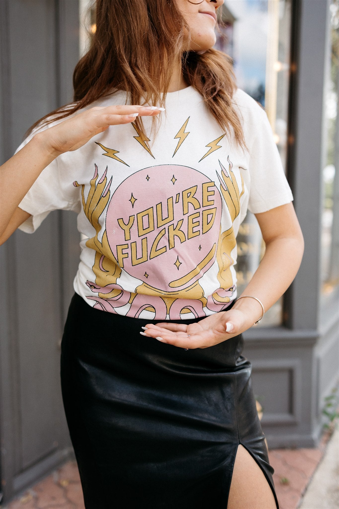 You're F*cked Fortune Teller Graphic T-Shirt